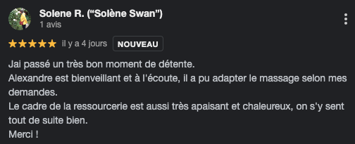 Avis massage le bessat bien être